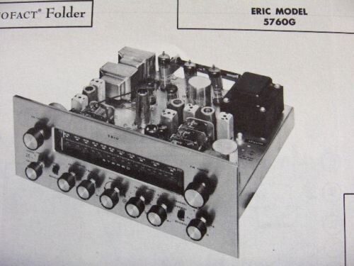 ERIC 5760G TUNER RECEIVER PHOTOFACT