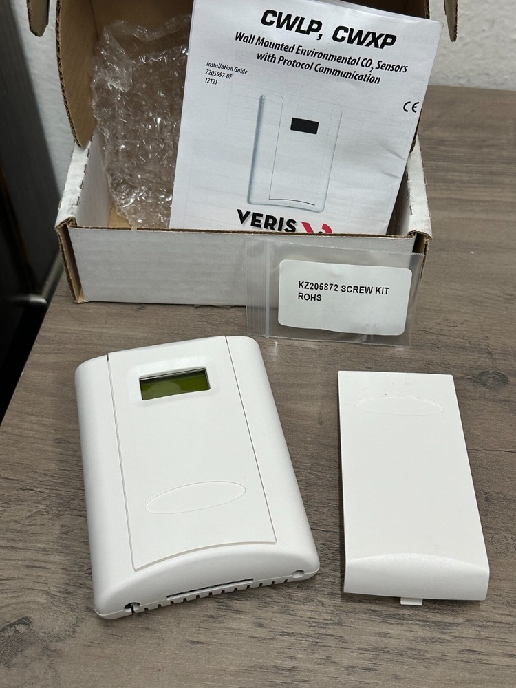 VERIS CWLPHXX Wall C02 Sensor, LCD, 2%RH, Protocol
