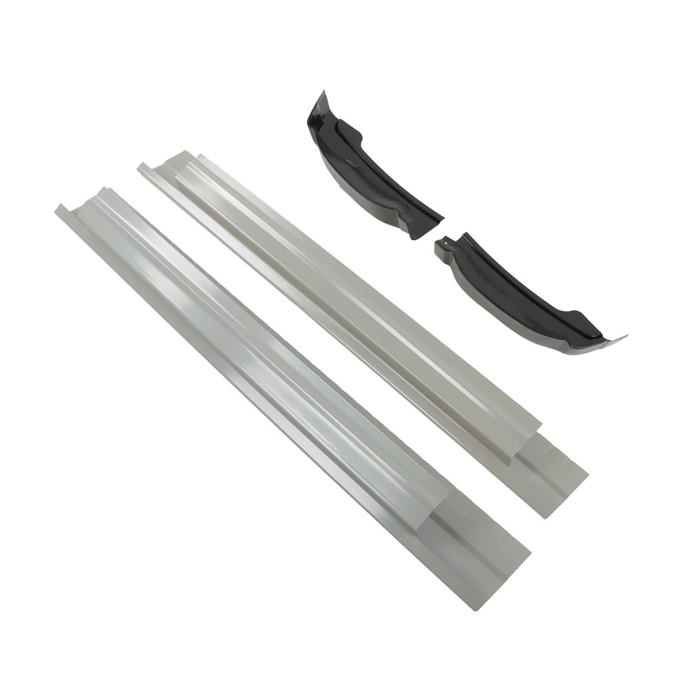 Labwork Rocker Panel Silver For Chevy Silverado GMC Sierra Standard Cab 1999-07