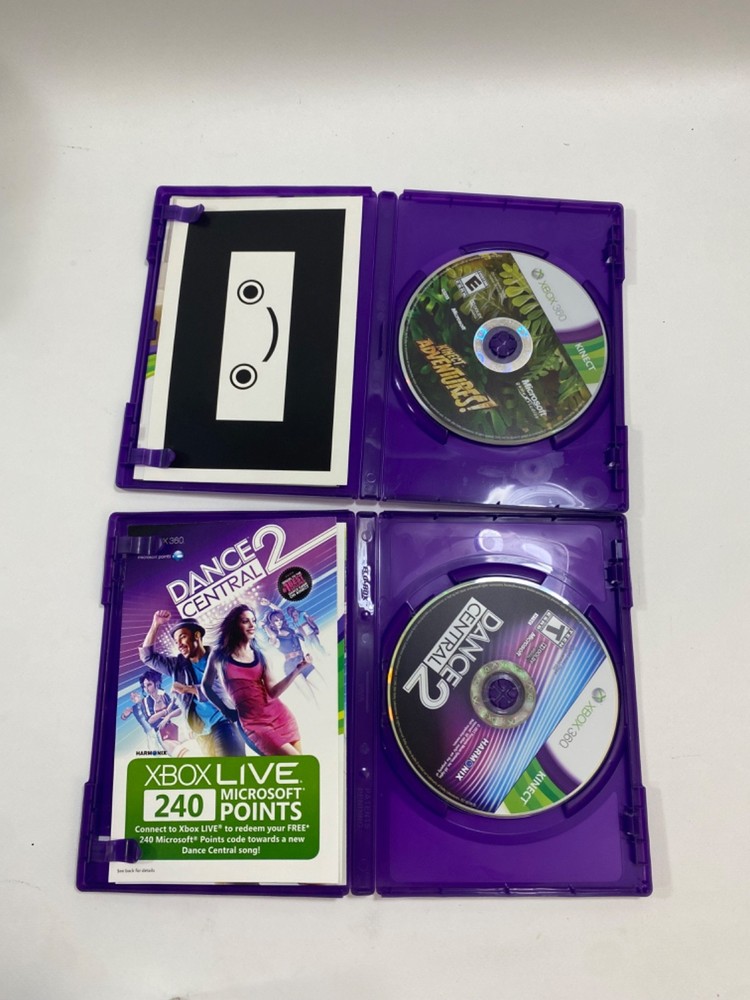 Microsoft XBOX 360 Kinect Sensor Bar COMPLETE + Dance Central 2