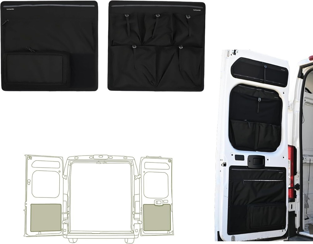 Ram Promaster Rear Door Storage Panels Lower Pair