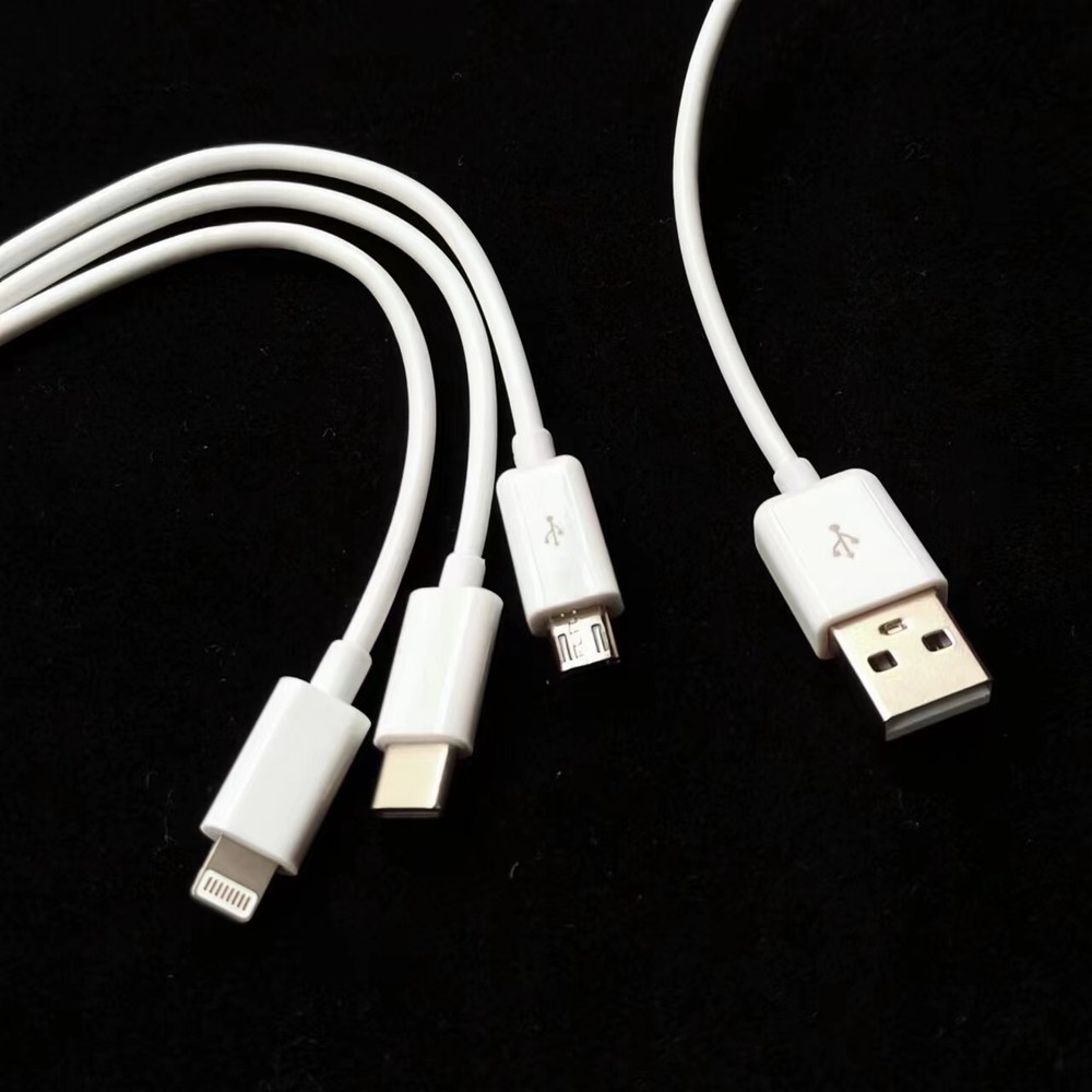 3 in 1 Fast USB Charging Cable Universal Multi Function Cell Phone Charger Cord