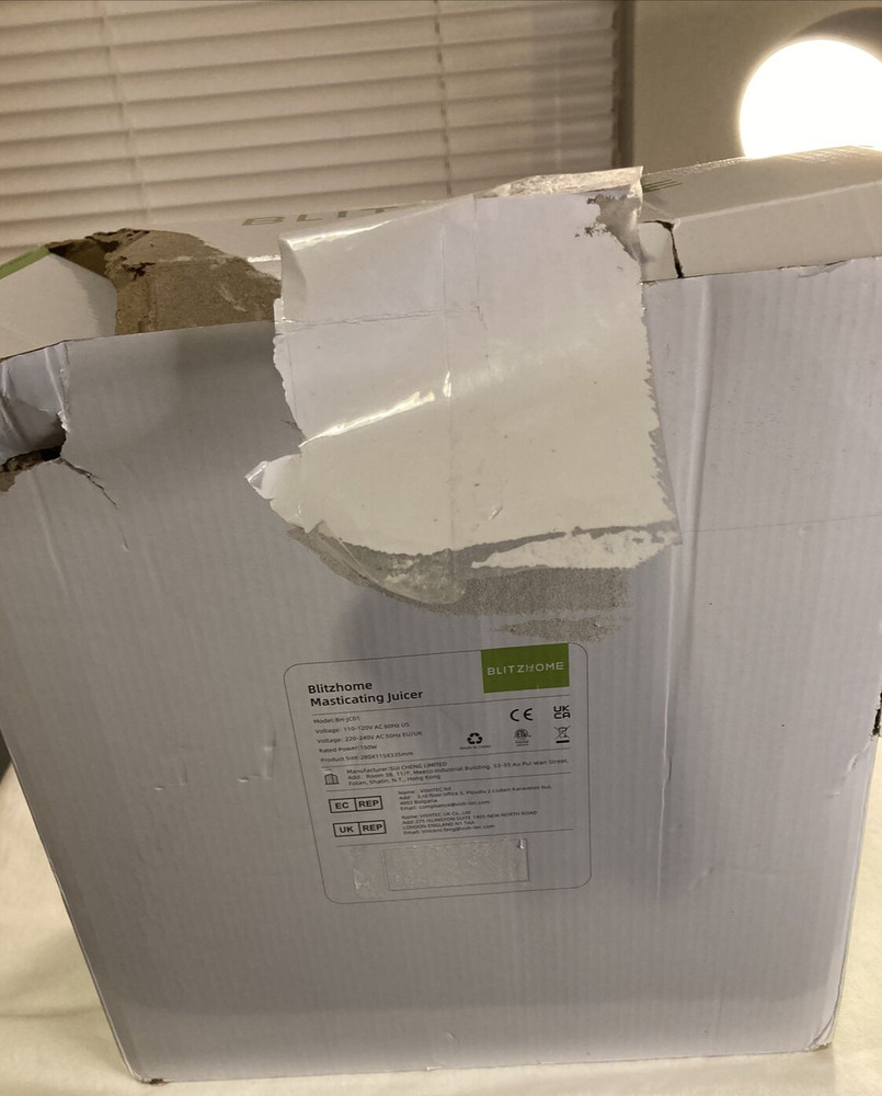 BlitzHome Electric Slow Chewing Juicer Masticating Juice Maker Cold Extractor