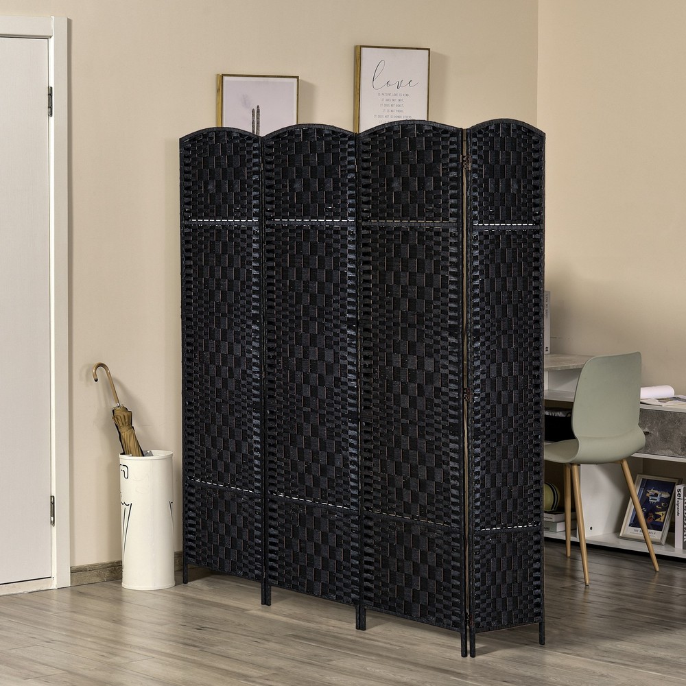 4 Panel Room Divider Folding 6ft Privacy Screen Portable Partition Wall Divider