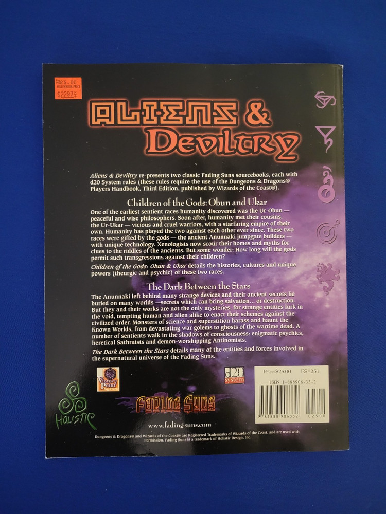 Aliens & Deviltry - Fading Suns #251