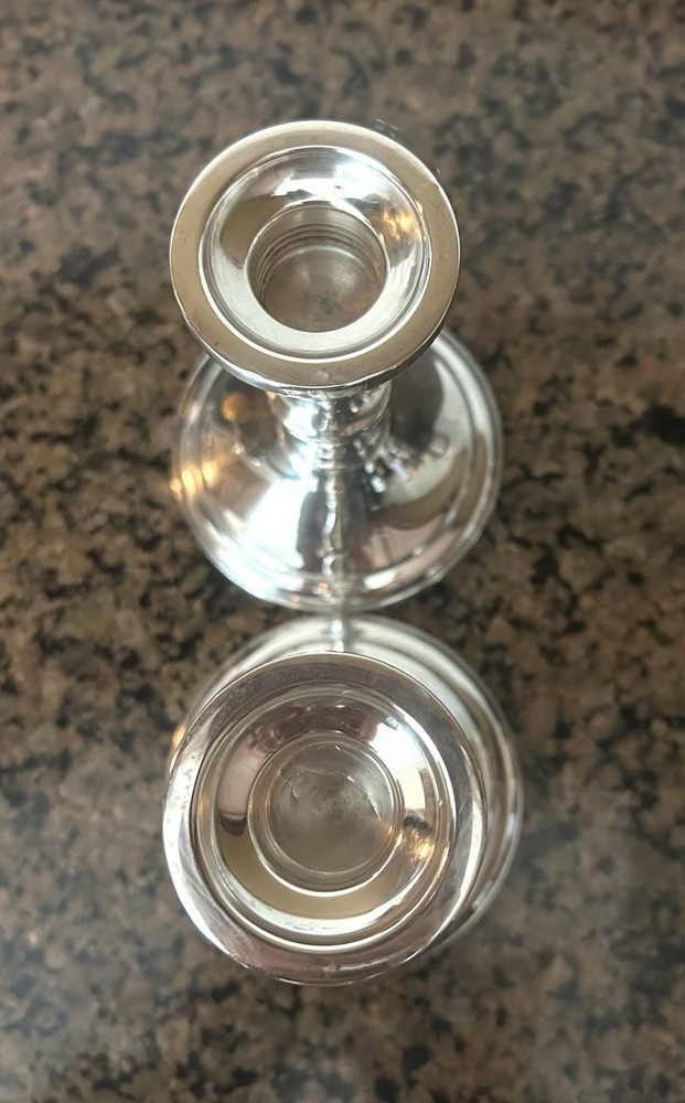 Towle Sterling Candlesticks 4 3/8” T