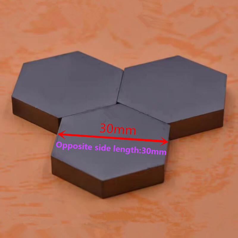 1Pc Pressureless Sintering Silicon Carbide Hexagonal Sheet,B4C Bulletproof Tiles