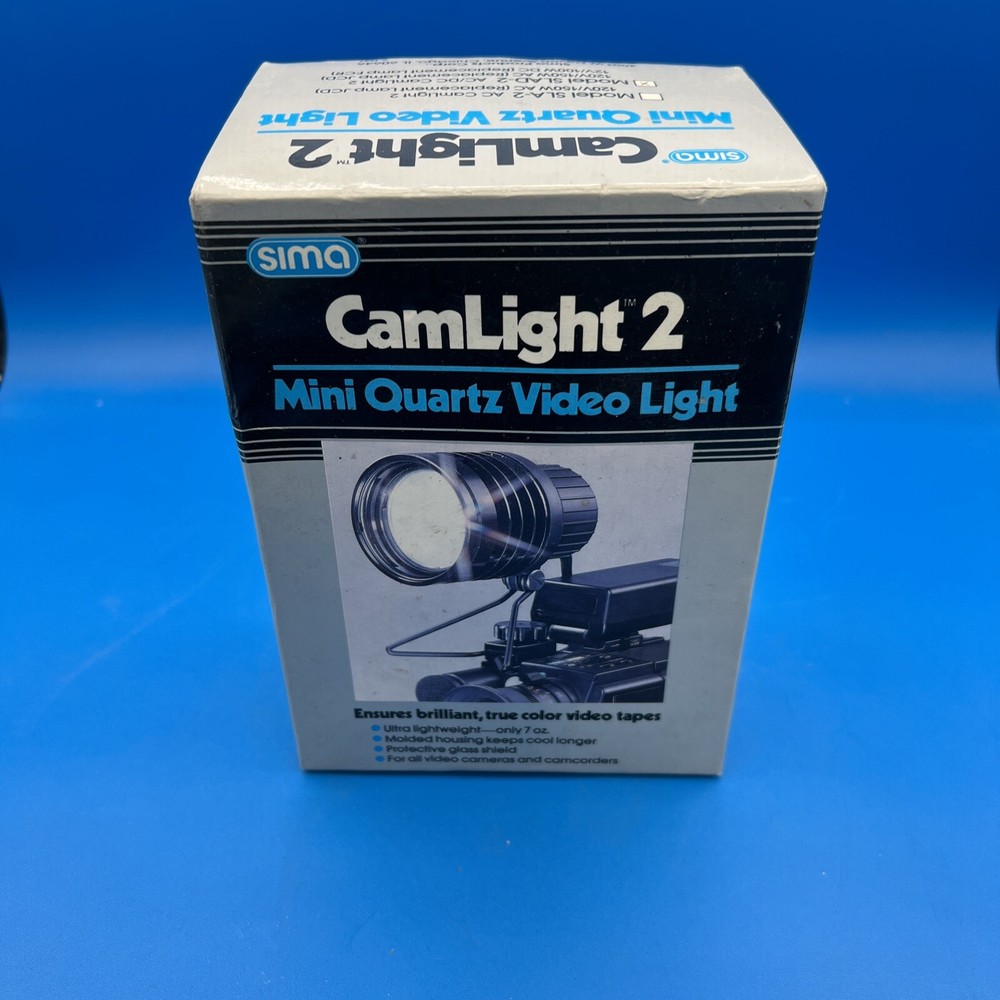 Sima CamLIght Mini Quartz Video Light, AC/DC w/original box