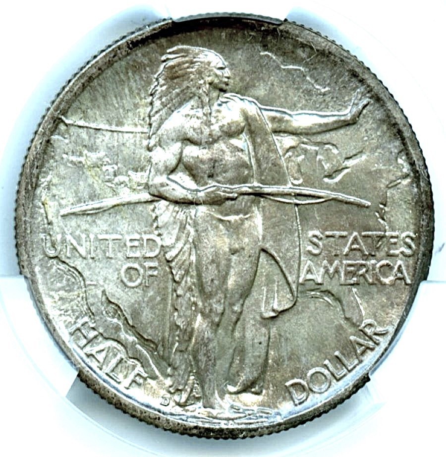 1937-D Oregon Trail Silver Commemorative, CACG MS66