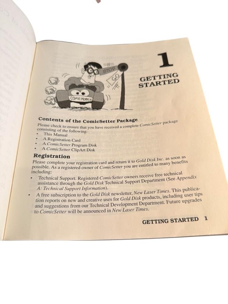 Gold Disk Comic Setter Users Guide 1988