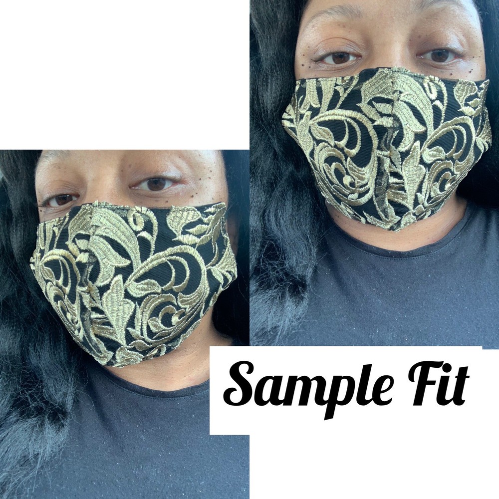 Gold Lace Face Mask