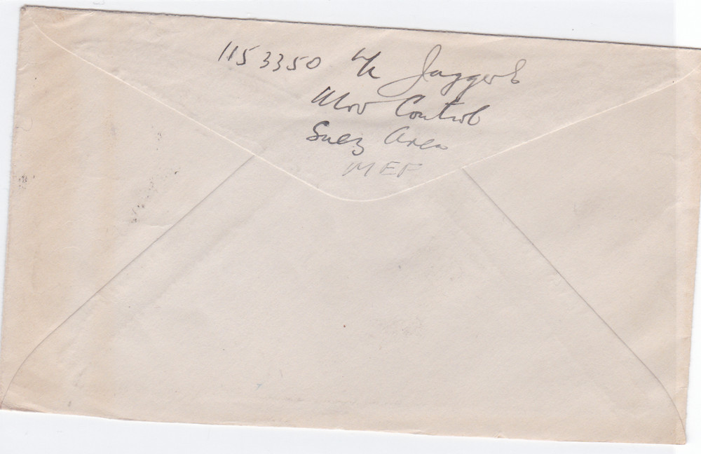 egypt 1940's on active service british field post censor cover ref r15549