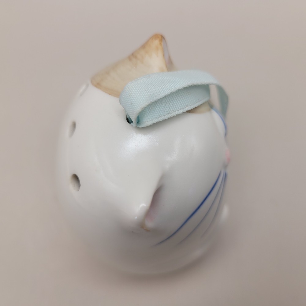 Ceramic Clay Hanging Cat Potpourri Holder 3" Empty