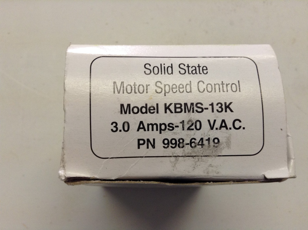 NEW KB SOLID STATE MOTOR SPEED CONTROL KBMS-13K With Faceplate