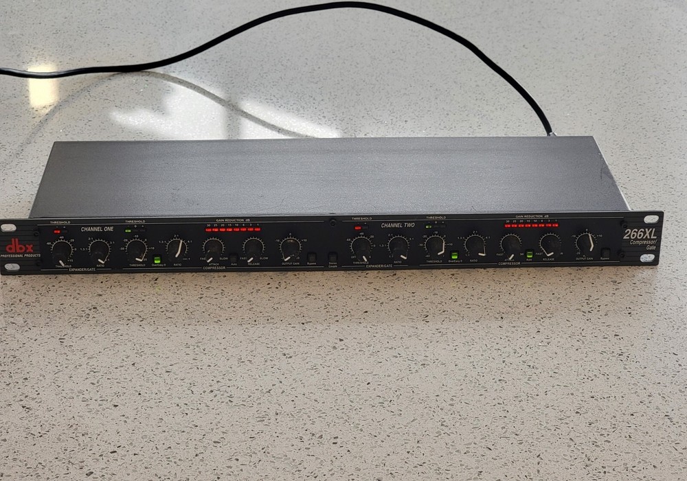 DBX 266XL Stereo Compressor Gate 2 Channel Dynamics Processor | Pro Audio