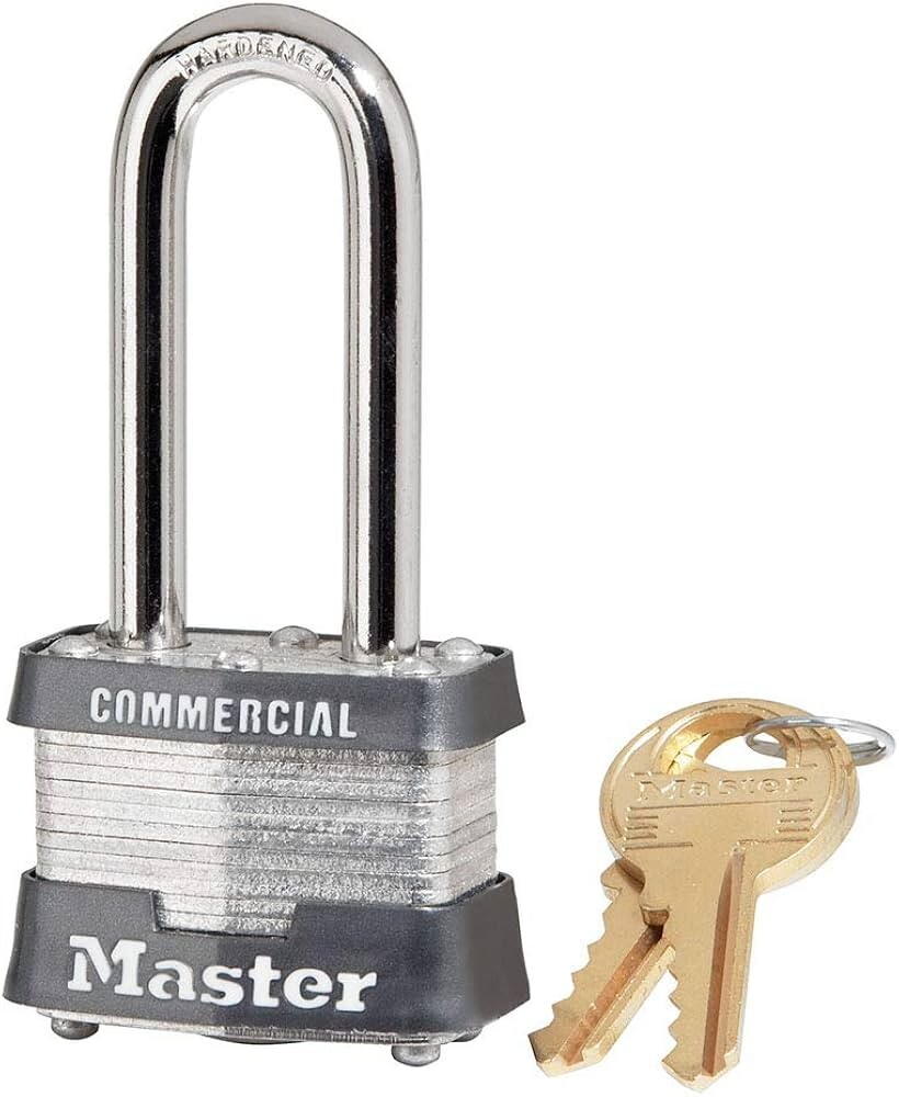 x4 Master Lock Commercial 3DLH COM Lock - With Extra Long Shackle