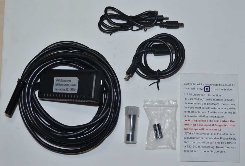 WIFI Borescope Endoscope Semi-Rigid Camera by DEPSTECH Used