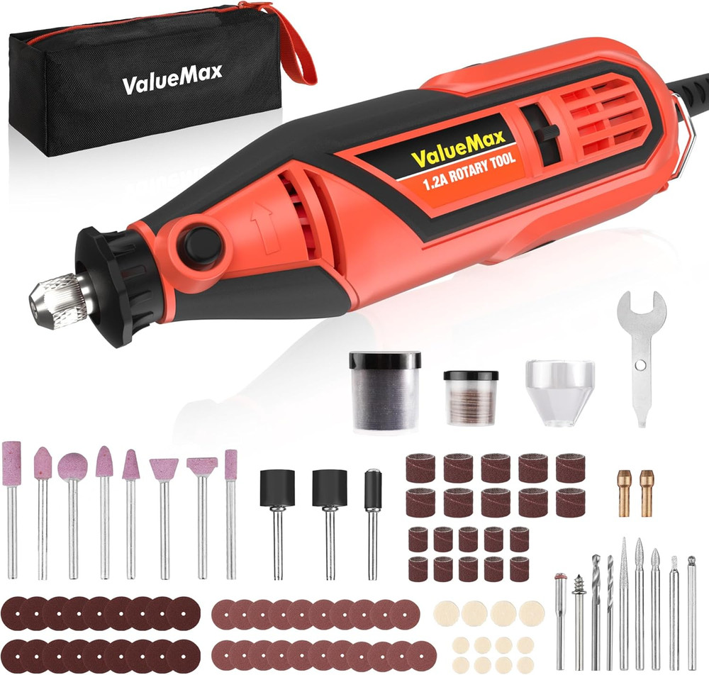 Power Rotary Tool Kit, 1.2-Amp Variable Speed Corded Rotary Tool with 120 Pcs Ac