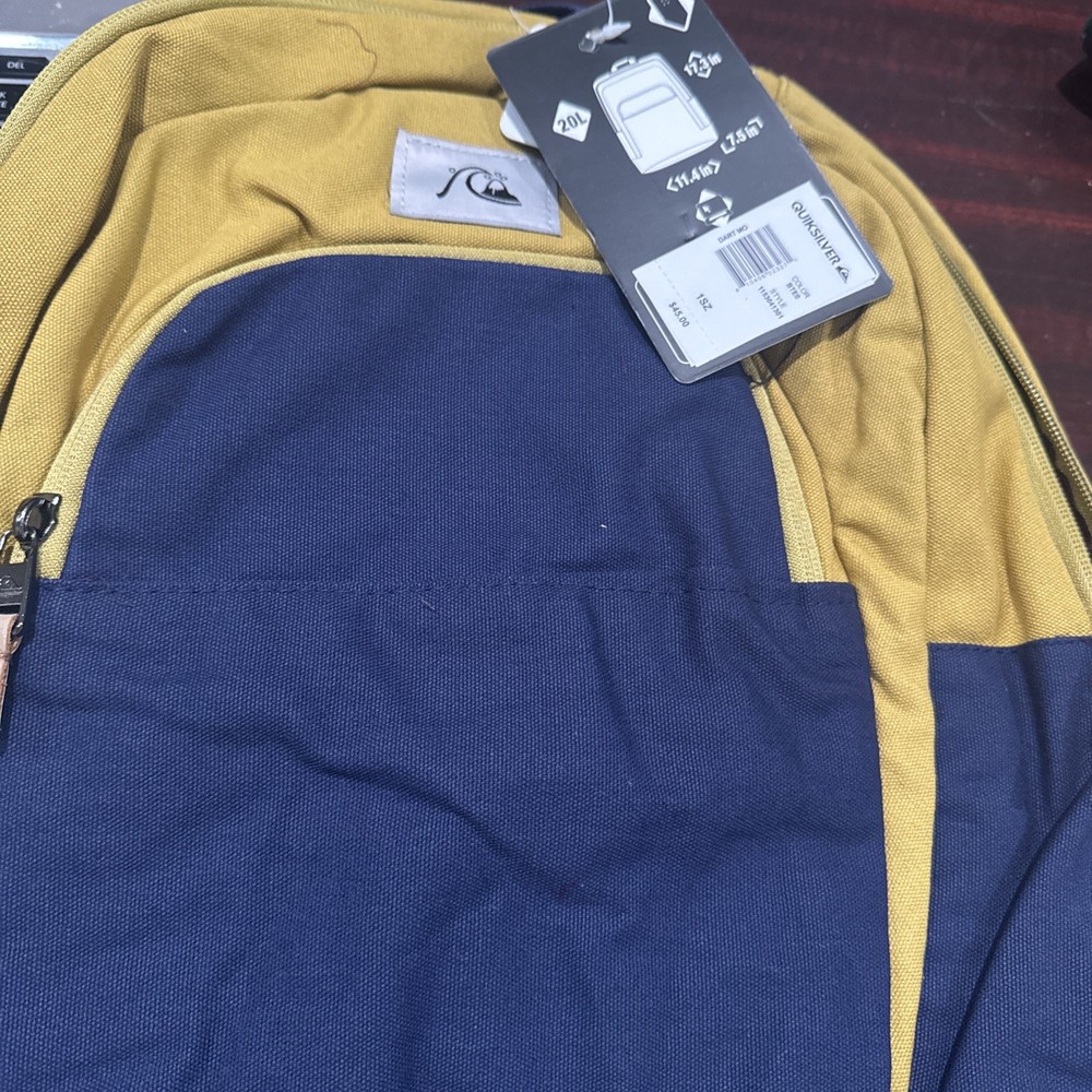 QuikSilver Backpack School blue yellow
