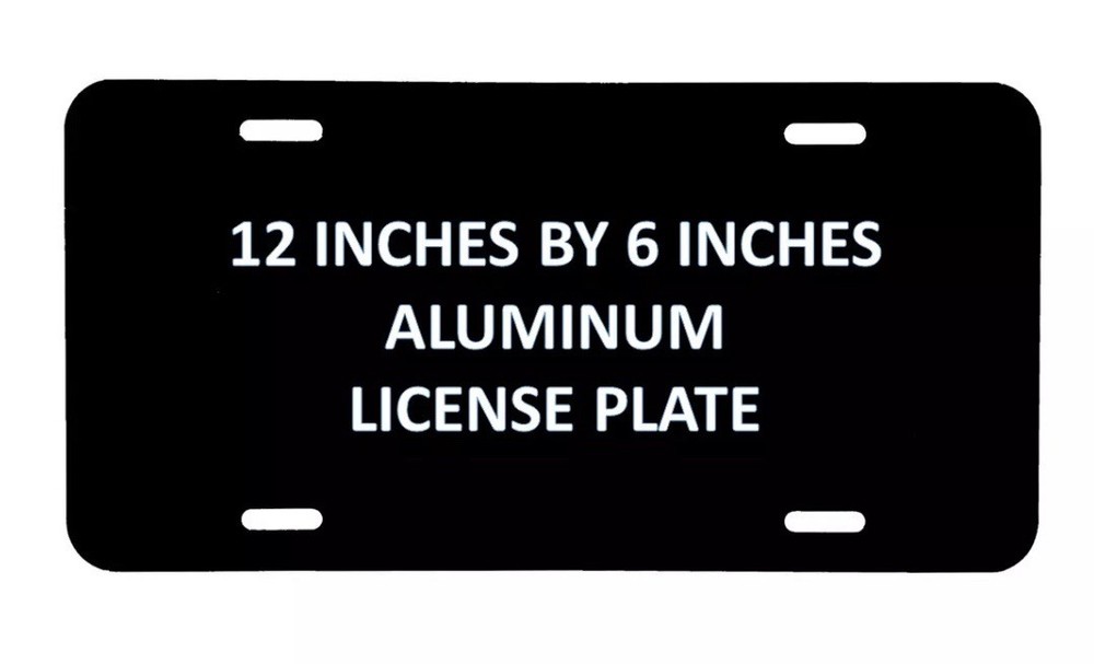 Duke Blue Devils Black & Silver Engraved License Plate / Car Tag