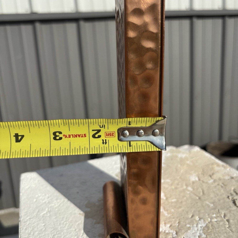 Vintage Mid Century Modern Gregorian Solid Copper #204 Match Holder USA Signed