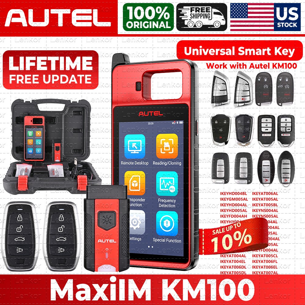 Autel MaxiIM KM100 KM100E KM100X Key Fob Programming Tool Programmer Immobilizer