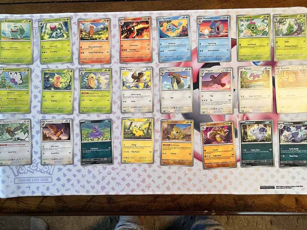 136 Cards!!!! POKEMON 151 - Complete Base MASTER SET - Com/uncommon ONLY