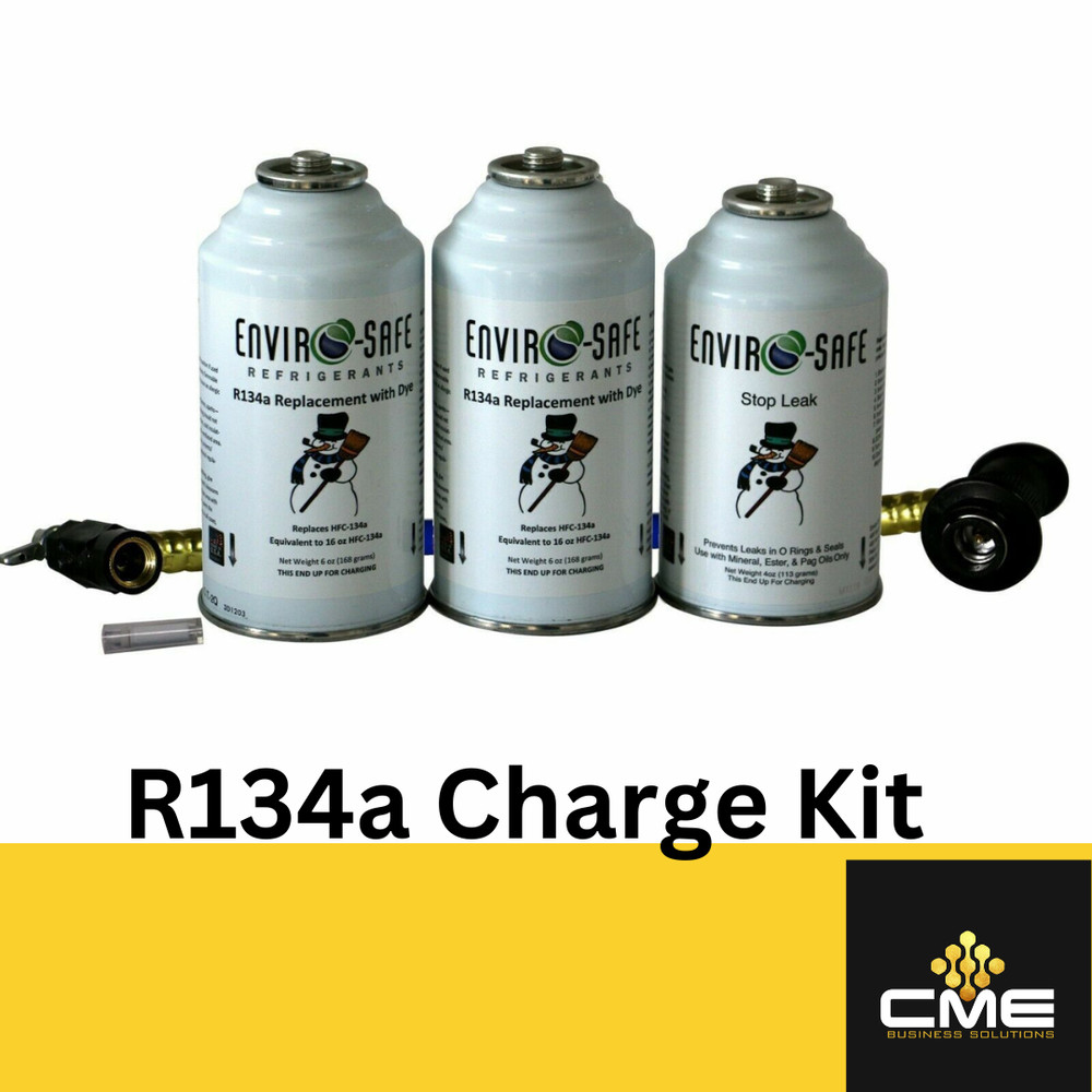 Enviro-Safe R134a Replacement Refrigerant w/Dye & Stop Leak Kit