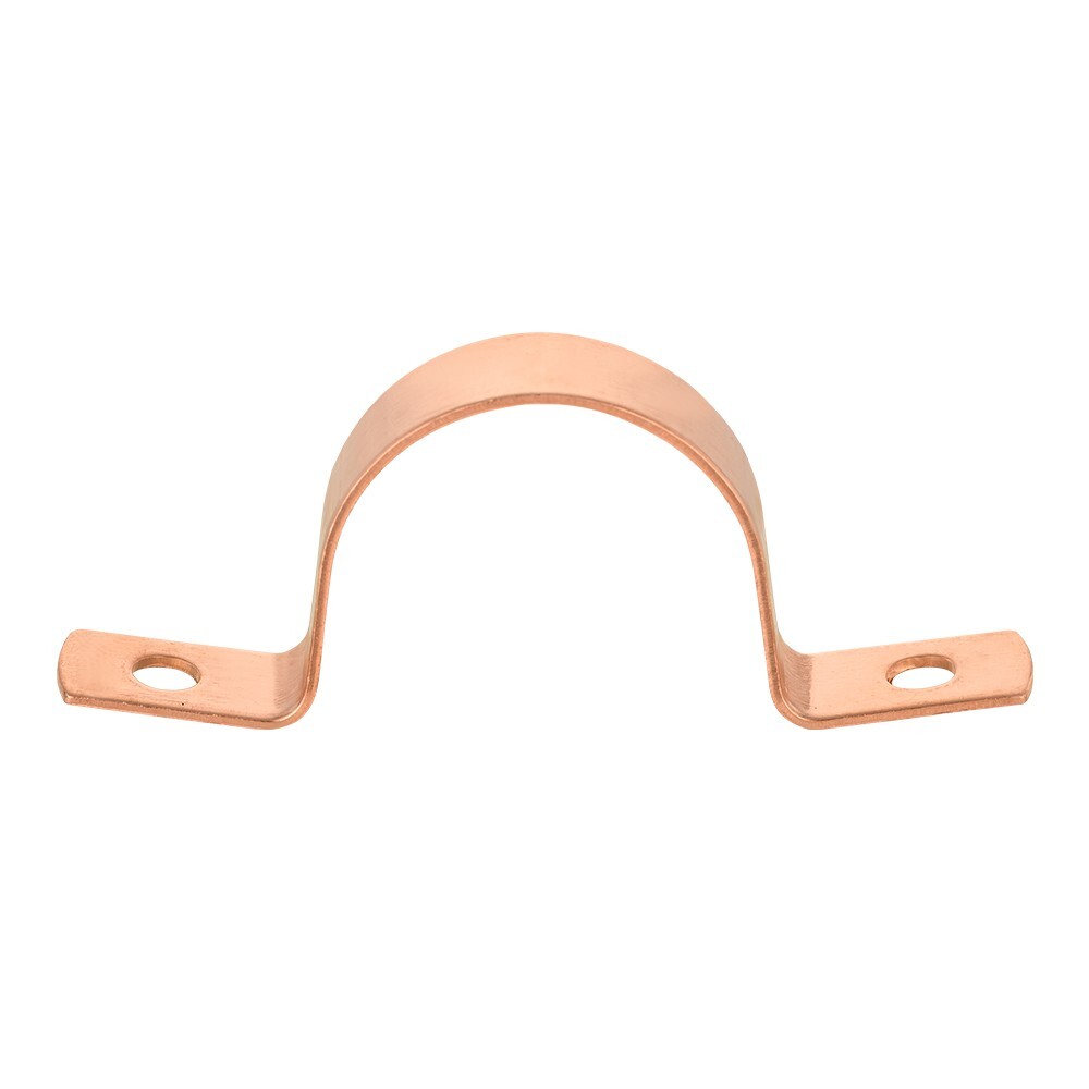 20 PCS EFIELD 1-Inch Copper Pipe Straps, Two-Hole Clamp Mount, Copper Made