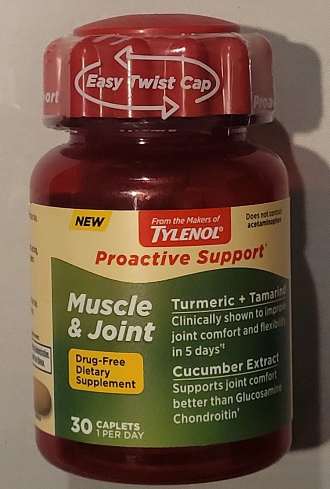 TYLENOL PROACTIVE SUPPORT MUSCLE & JOINT RELIEF - 30 CAPLETS