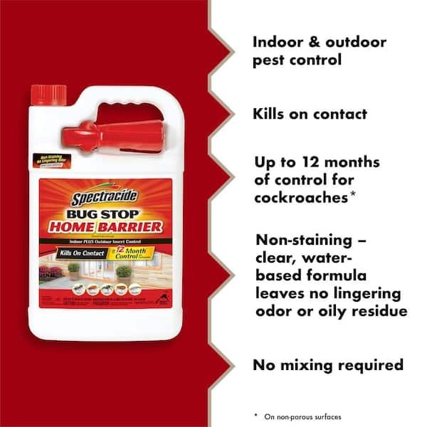Bug Stop RTU Home Insect Control Pest Ants Roach Spiders Flea Killer US 1 gallon