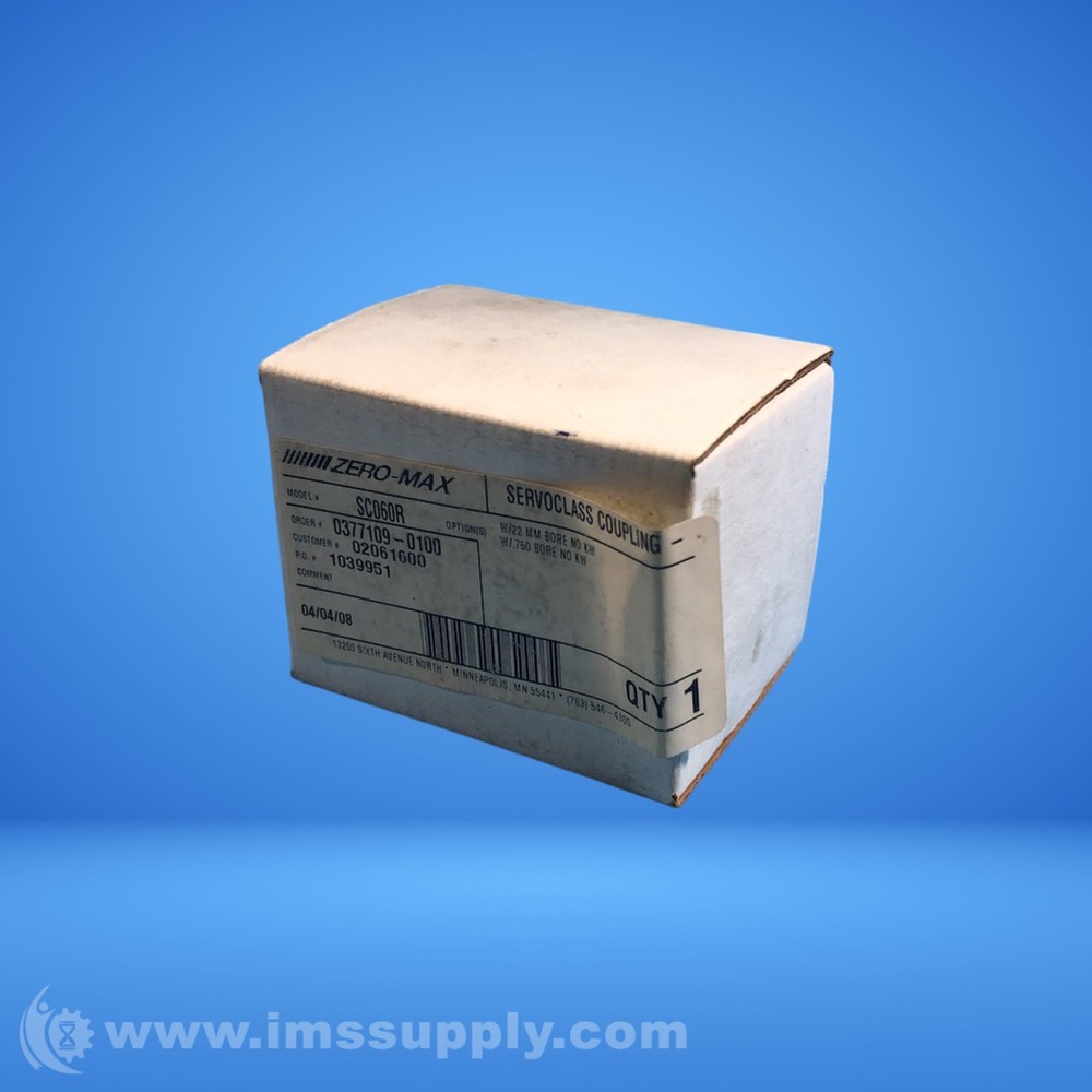 Zero-Max, Inc. SC060R Size 60 Double Flex Servo Coupling FNOB