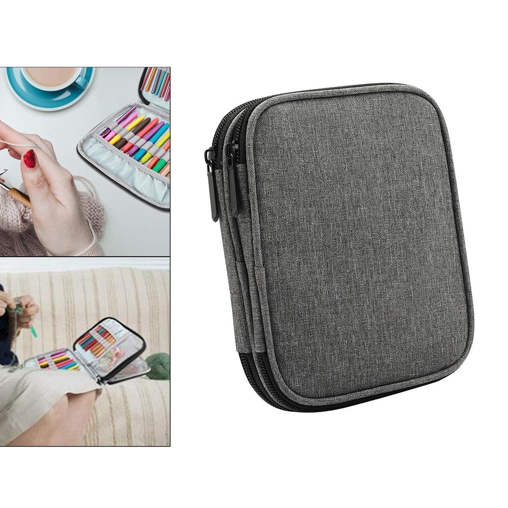 Portable Home Crochet Hooks Case Yarn Tools Organizer