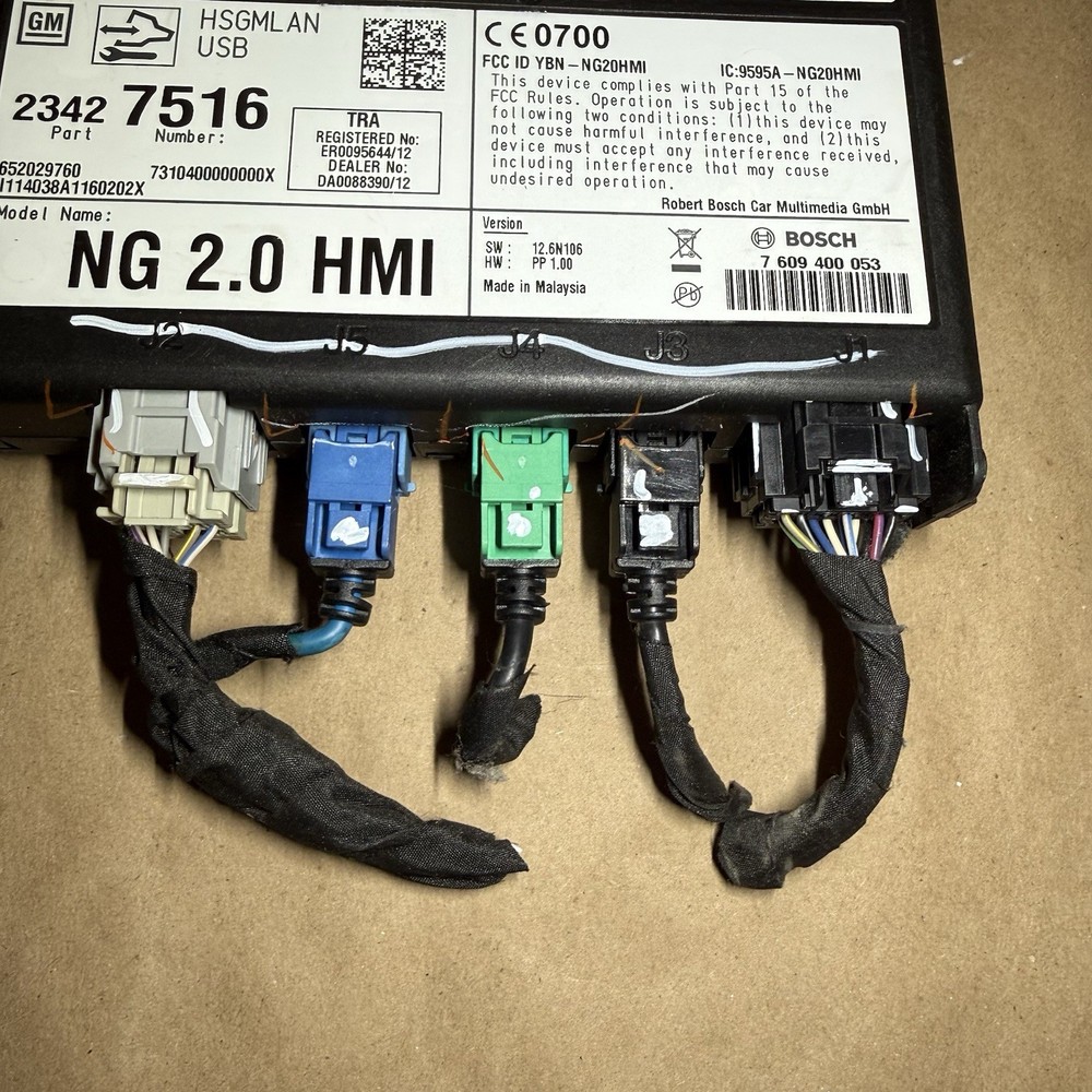 2014-2016 GM HUMAN MACHINE INTERFACE HMI MODULE OEM 23427516 23266007