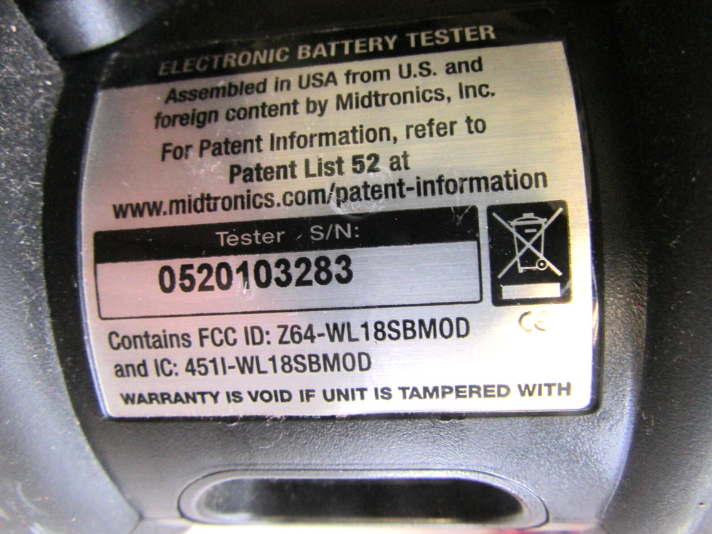 Midtronics JDT-1 Battery Tester Analyzer Diagnostic Service System. Bluetooth