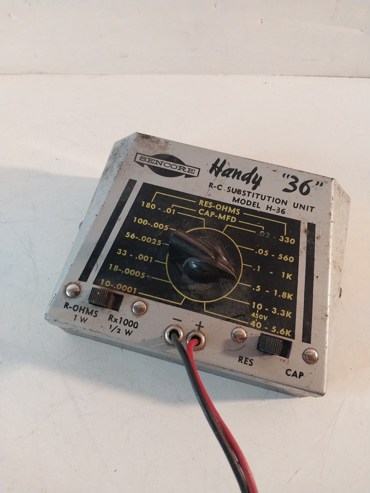 SENCORE Handy "36" Resistance Capacitance Substitution Unit Model H-36