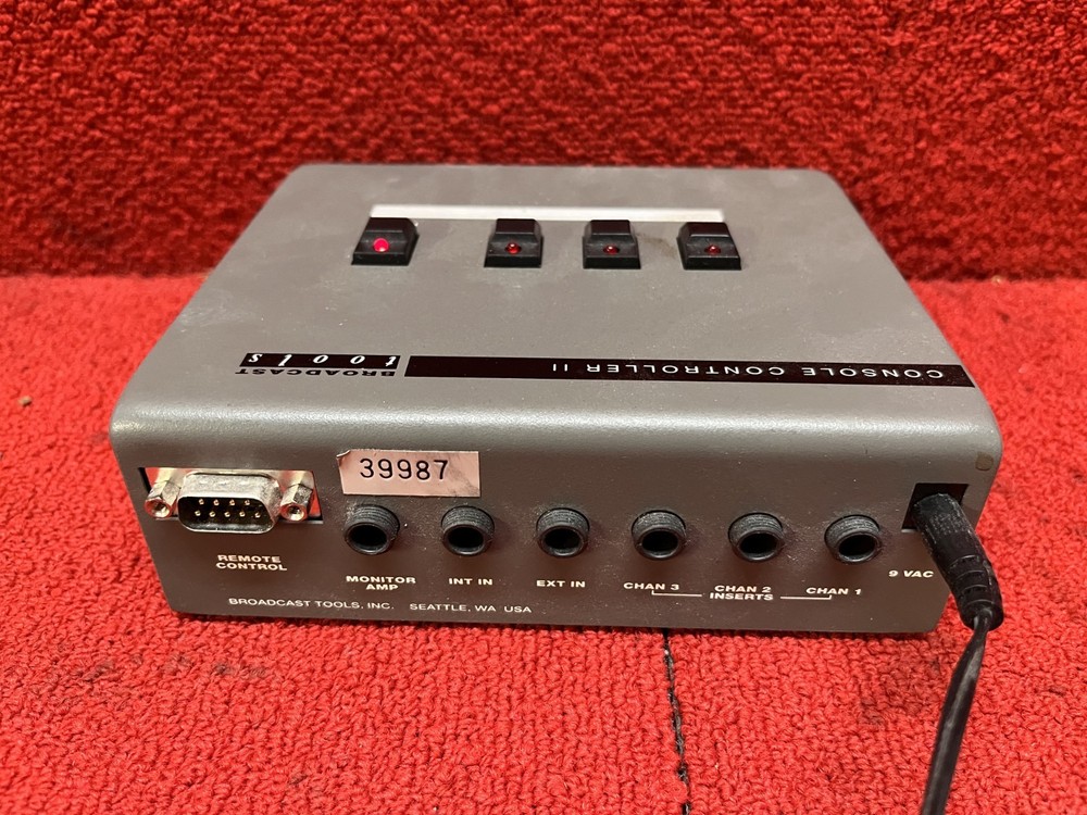 Used Gray Broadcast Tools Console Controller II Tested Works Good Condition