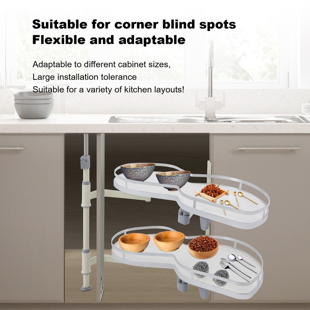 Right Blind Corner Kitchen Cabinet Organizer Pull Out Organizer Each Load 15kg