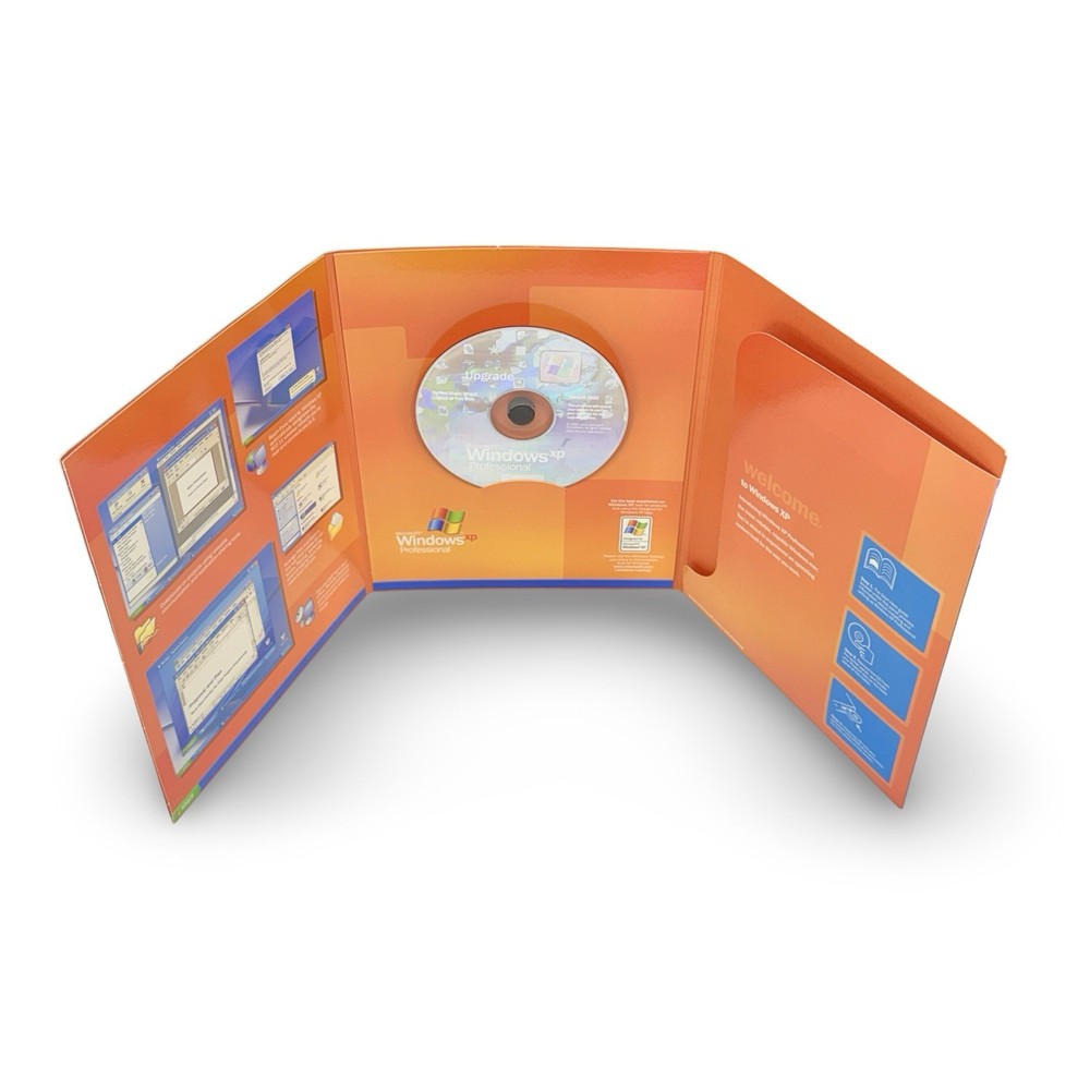 Microsoft Windows XP Professional 2002 Upgrade COMPLETE w/ Key Box Disc