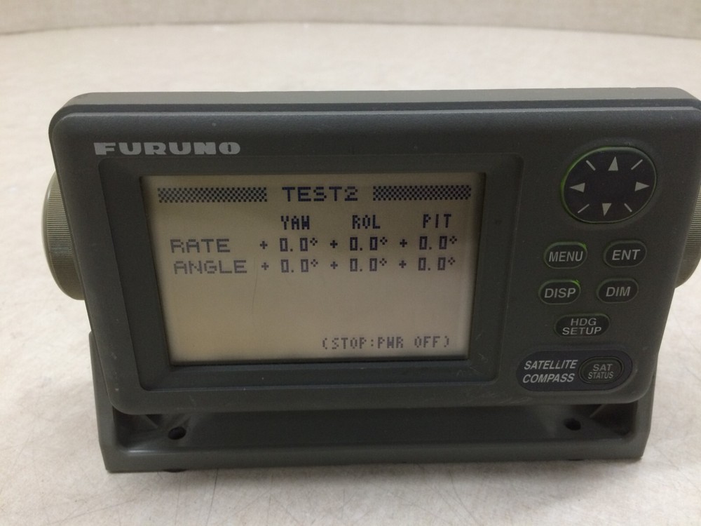Furuno Satellite Compass Display Head V2.01 GPS SC-502 Screen Button Mount