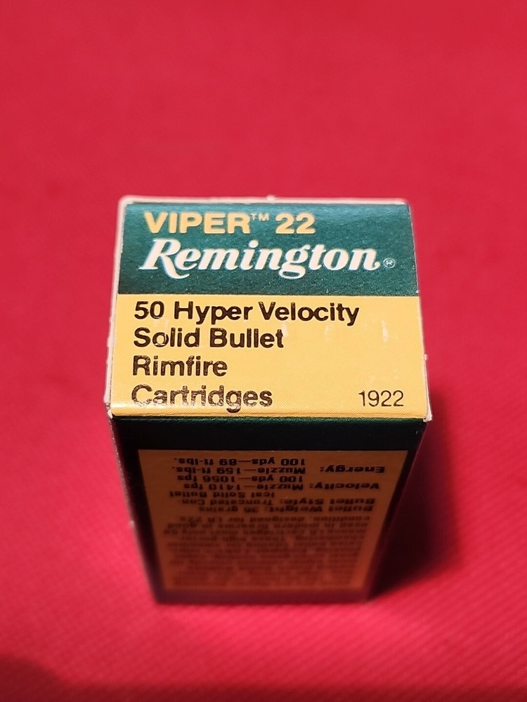 Vintage 1982 REMINGTON VIPER 22 Hyper Velocity EMPTY Ammo Box With Insert GR8 #2