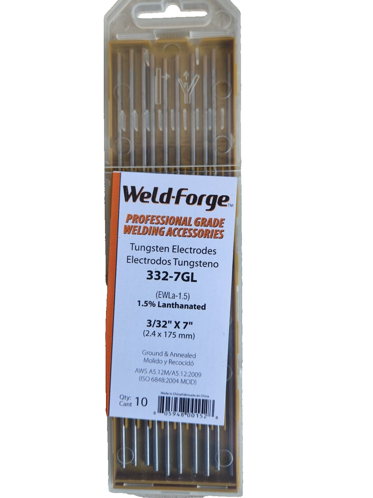 *NEW* Weld-Forge 332-7GL Tungsten Electrodes (#132)