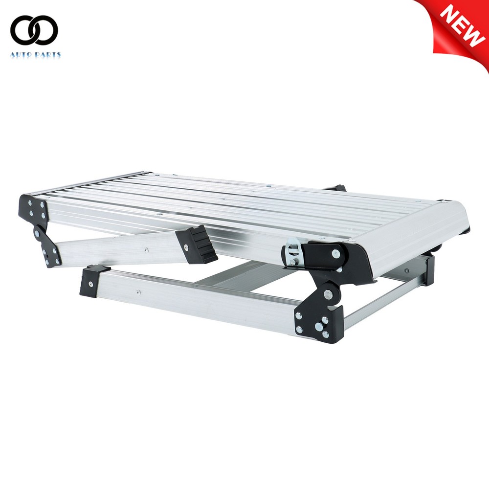 Work Platform Aluminum Step Ladder Foldable 330 Lbs Capacity Heavy Duty