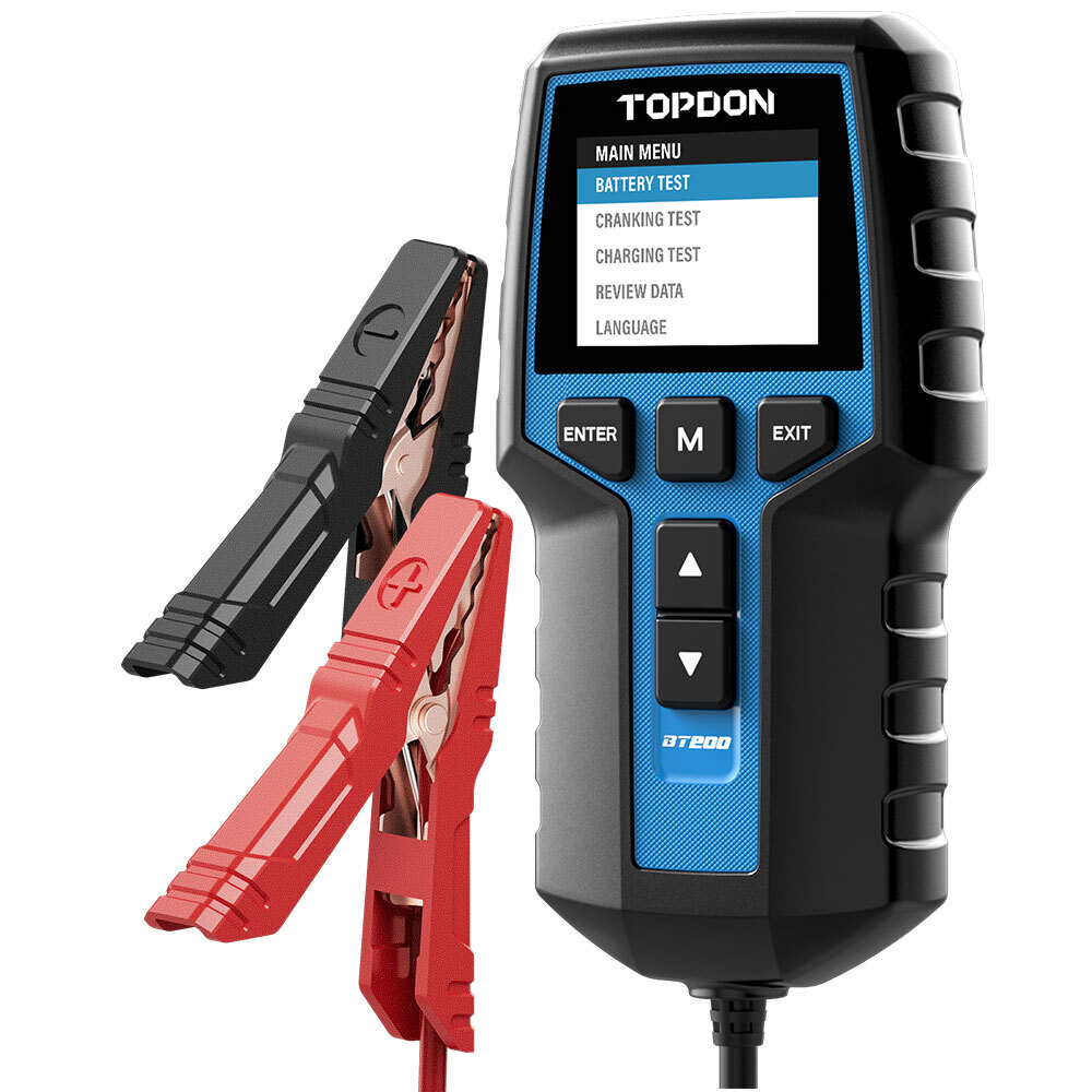 TOPDON BT200 Car Battery Tester 12V Load Tester Charging System Analyzer