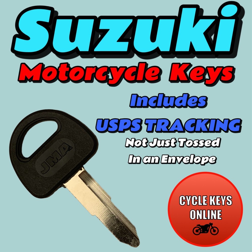 Suzuki Motorcycle keys Cut by Code spare key to codes 101-300 Long key
