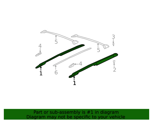 Genuine GM Side Rail 15254141