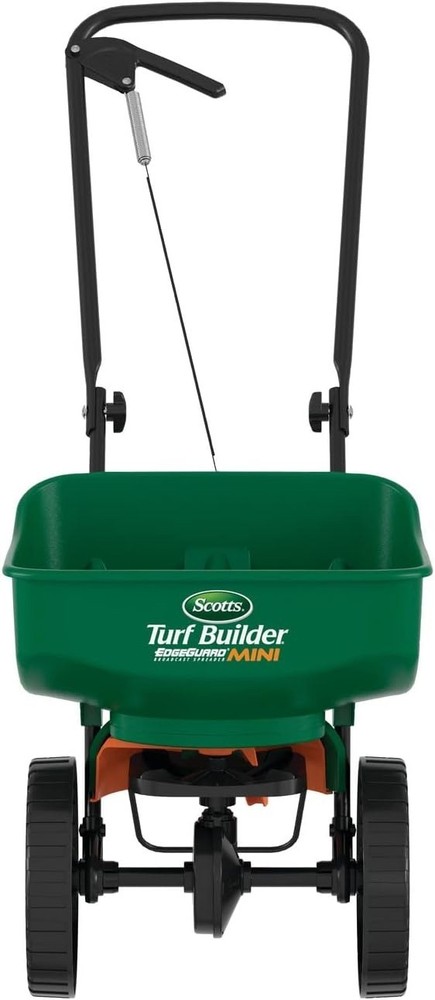 Scotts Turf Builder EdgeGuard Mini Broadcast Spreader for Grass Seed, Fertilizer
