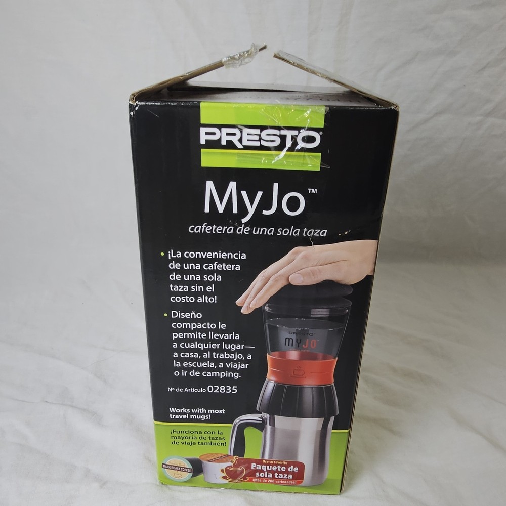 Presto MyJo Single Cup Coffee Maker (02835) New Open Box