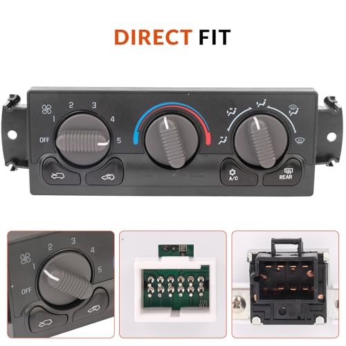 Front Climate Control Module Heater A/C Air Conditioning Panel Unit,