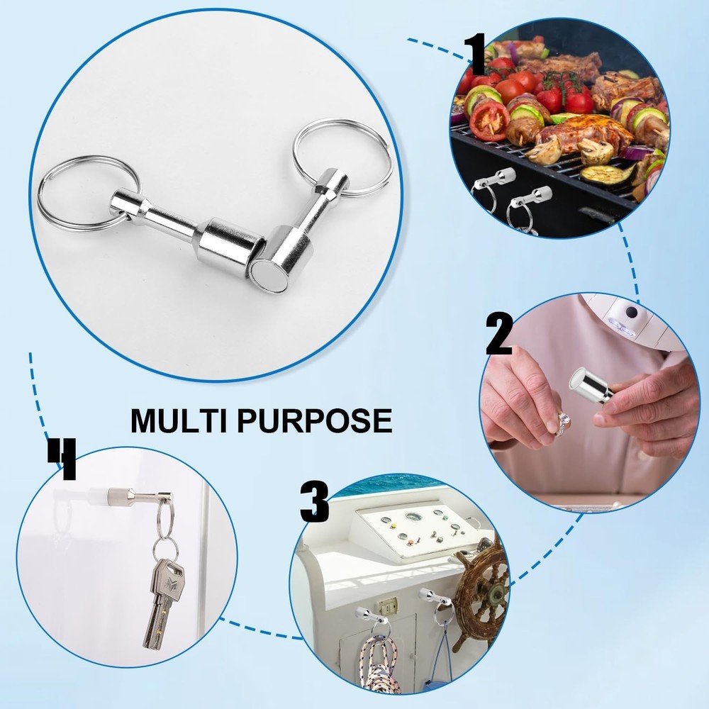 Portable Pocket Magnet Keychain - Essential Tool for Precious Metal Testing